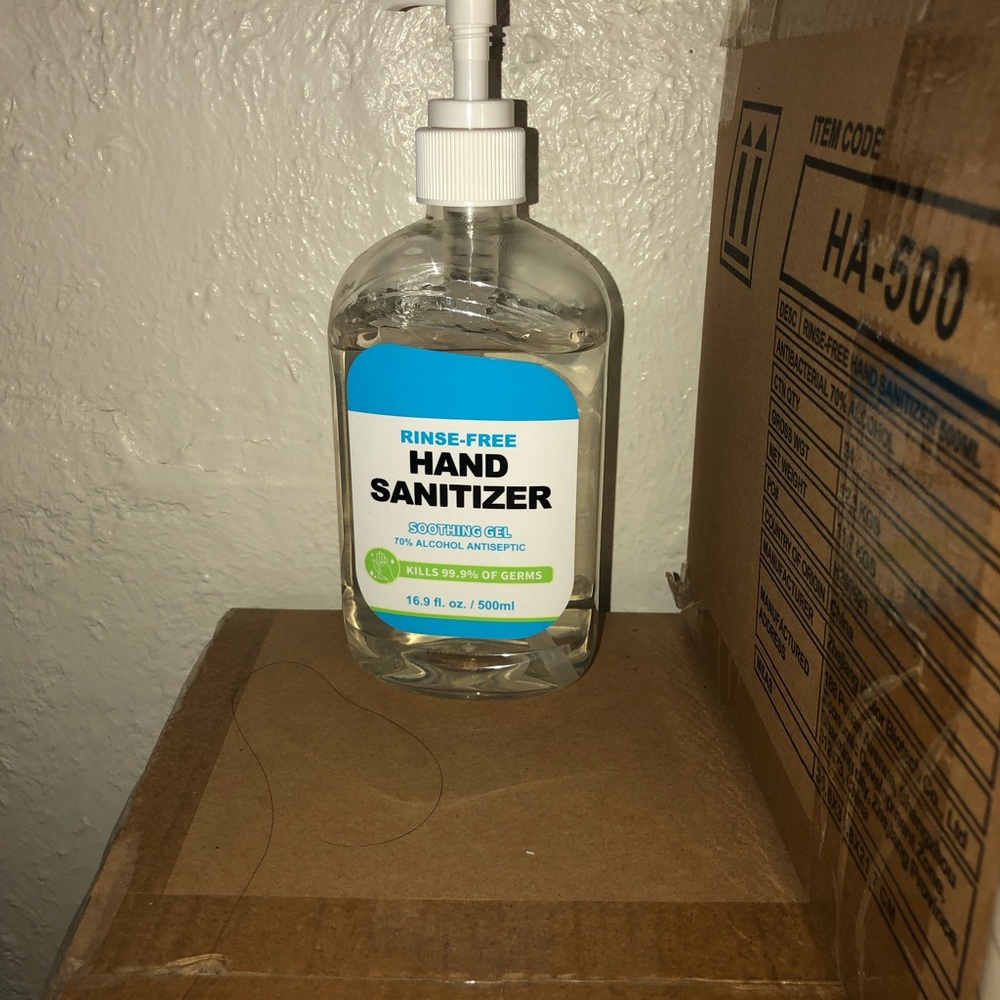 Rinse free hand sanitizer
